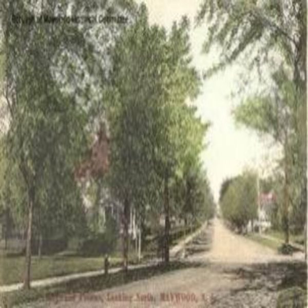 Maywood_Avenue_Looking_North_Circa_1900